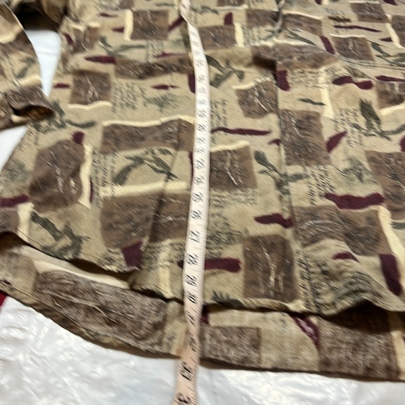 Woolrich EAGLES BIRD flannel shirt men’s XL burgundy feather 90s dad Shirt woods - Picture 12 of 14